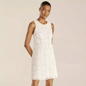 NWT Rebecca Taylor macrame dress size 10 crochet lace